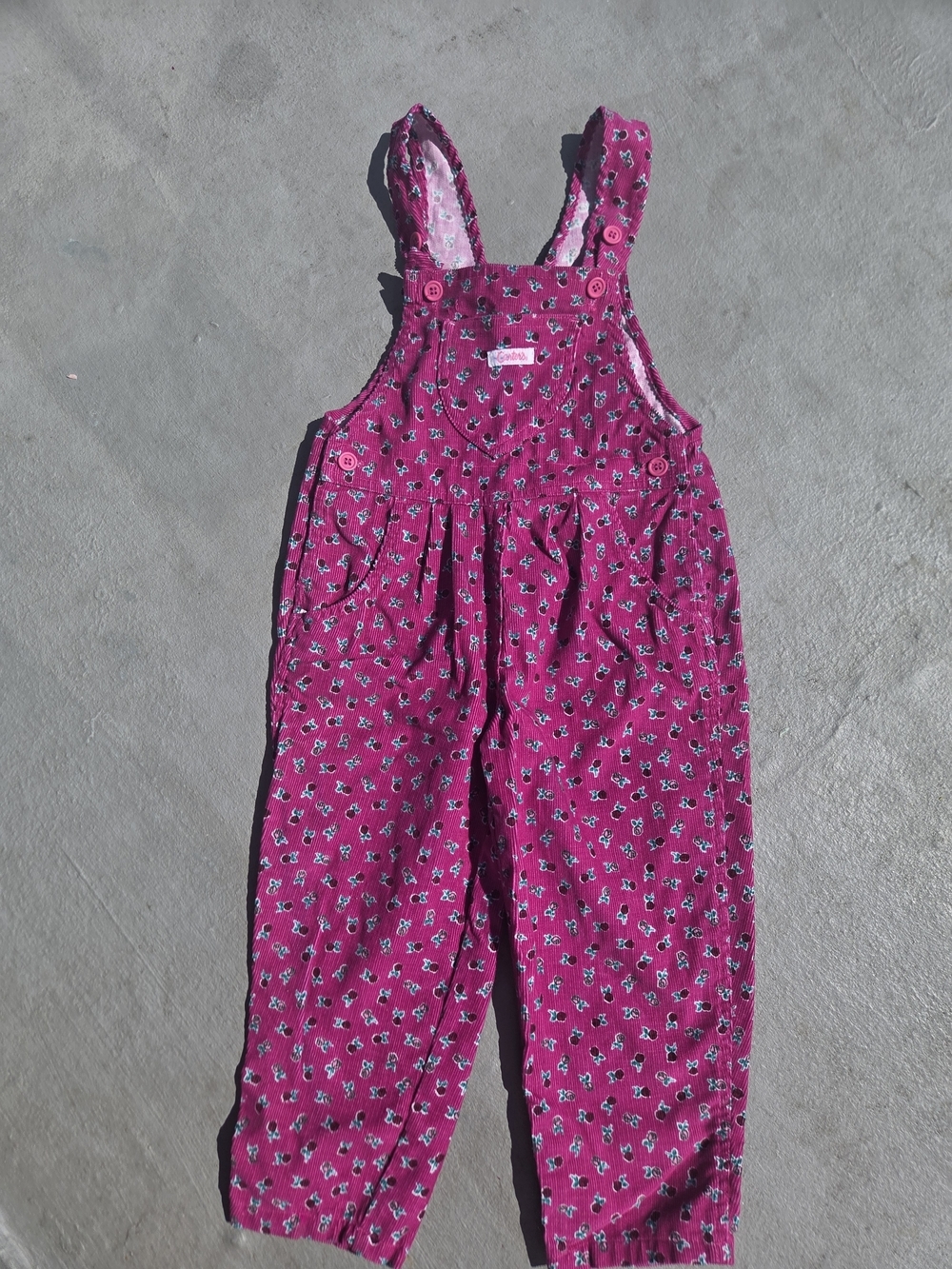 Two Vintage 1995 Carter's Kids Overalls *READ DESCRIPTION AND SEE ALL PHOTOS* - Picture 5 of 13